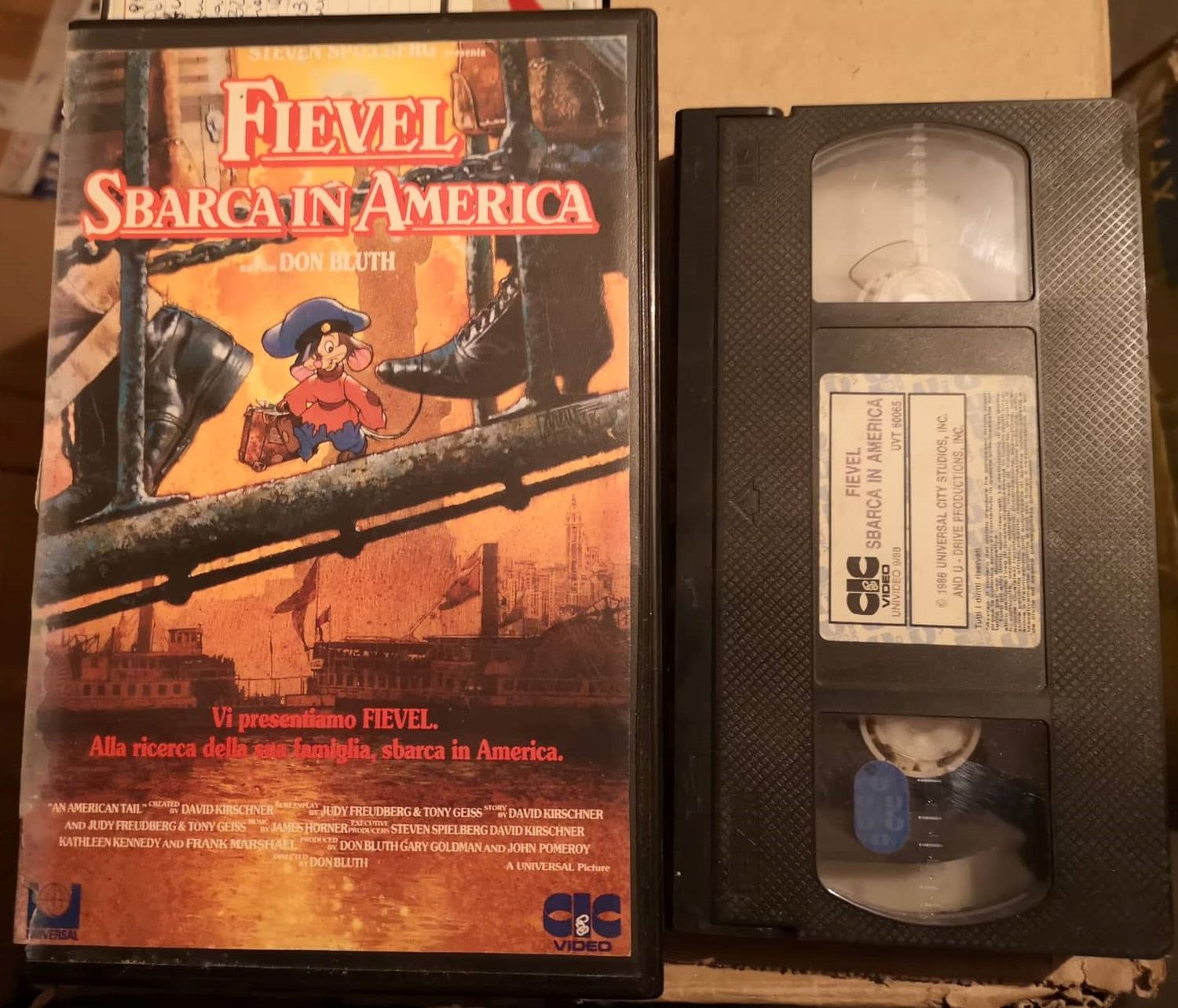 TeknoFilm - VHS – FIEVEL SBARCA IN AMERICA di Don Bluth (1986) - CIC TeknoFilm - VHS – FIEVEL SBARCA IN AMERICA di Don Bluth (1986) - CIC