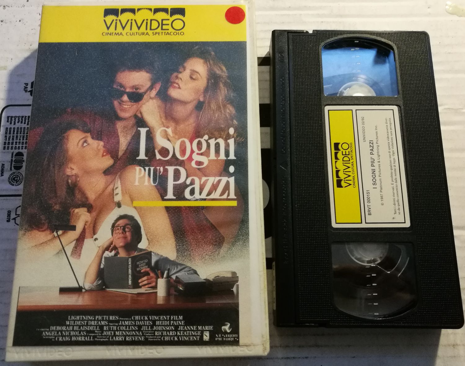 TeknoFilm – VHS – I SOGNI PIU' PAZZI di Chuck Vincent (1990) - VIVIVIDEO (INEDITO IN DVD) TeknoFilm – VHS – I SOGNI PIU' PAZZI di Chuck Vincent (1990) - VIVIVIDEO (INEDITO IN DVD)