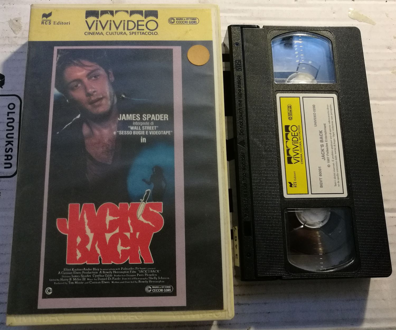 TeknoFilm – VHS – JACK'S BACK di Rowdy Herrington (1988) - VIVIVIDEO (INEDITO IN DVD) TeknoFilm – VHS – JACK'S BACK di Rowdy Herrington (1988) - VIVIVIDEO (INEDITO IN DVD)