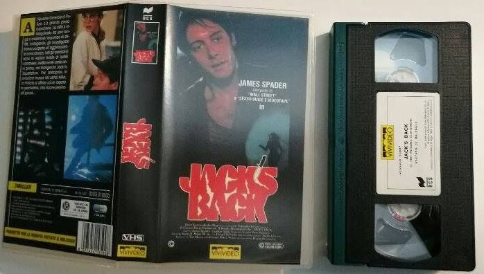 TeknoFilm – VHS – JACK'S BACK di Rowdy Herrington (1988) - VIVIVIDEO (INEDITO IN DVD) TeknoFilm – VHS – JACK'S BACK di Rowdy Herrington (1988) - VIVIVIDEO (INEDITO IN DVD)