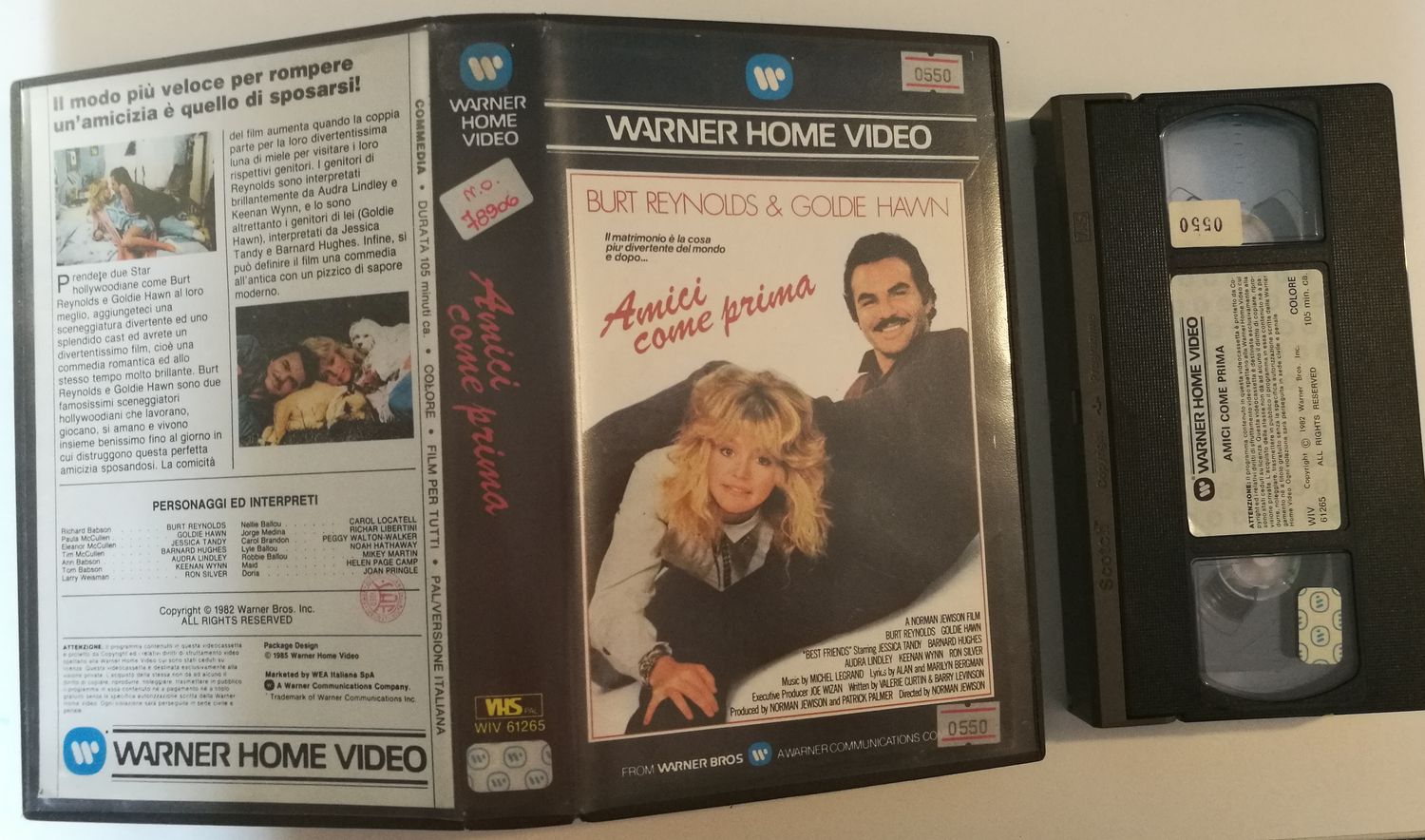 TeknoFilm – VHS – AMICI COME PRIMA di Norman Jewison (1982) - WARNER BROS (INEDITO IN DVD) TeknoFilm – VHS – AMICI COME PRIMA di Norman Jewison (1982) - WARNER BROS (INEDITO IN DVD)