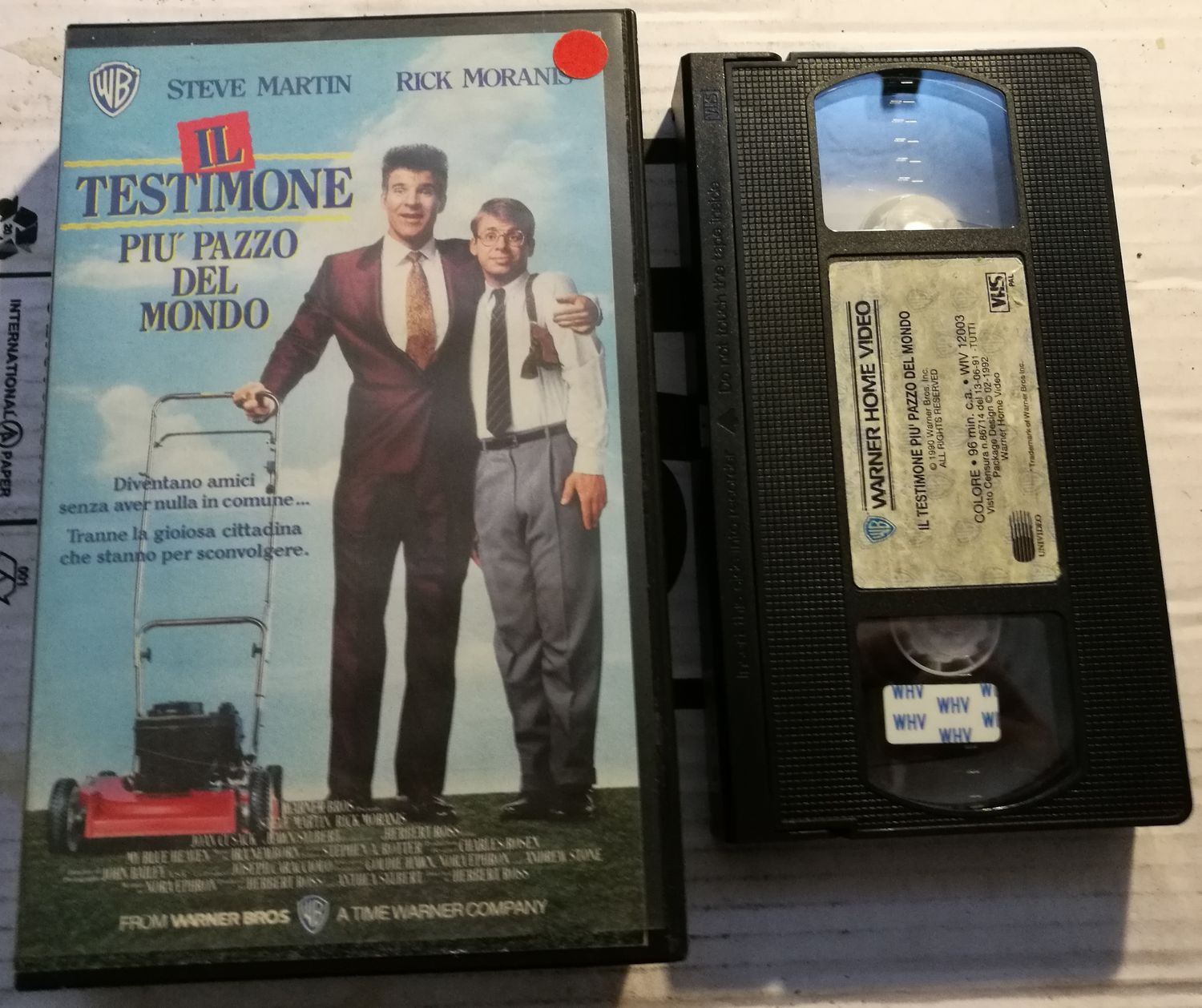 TeknoFilm – VHS – IL TESTIMONE PIU' PAZZO DEL MONDO di Herbert Ross (1990) - WARNER BROS (INEDITO IN DVD)