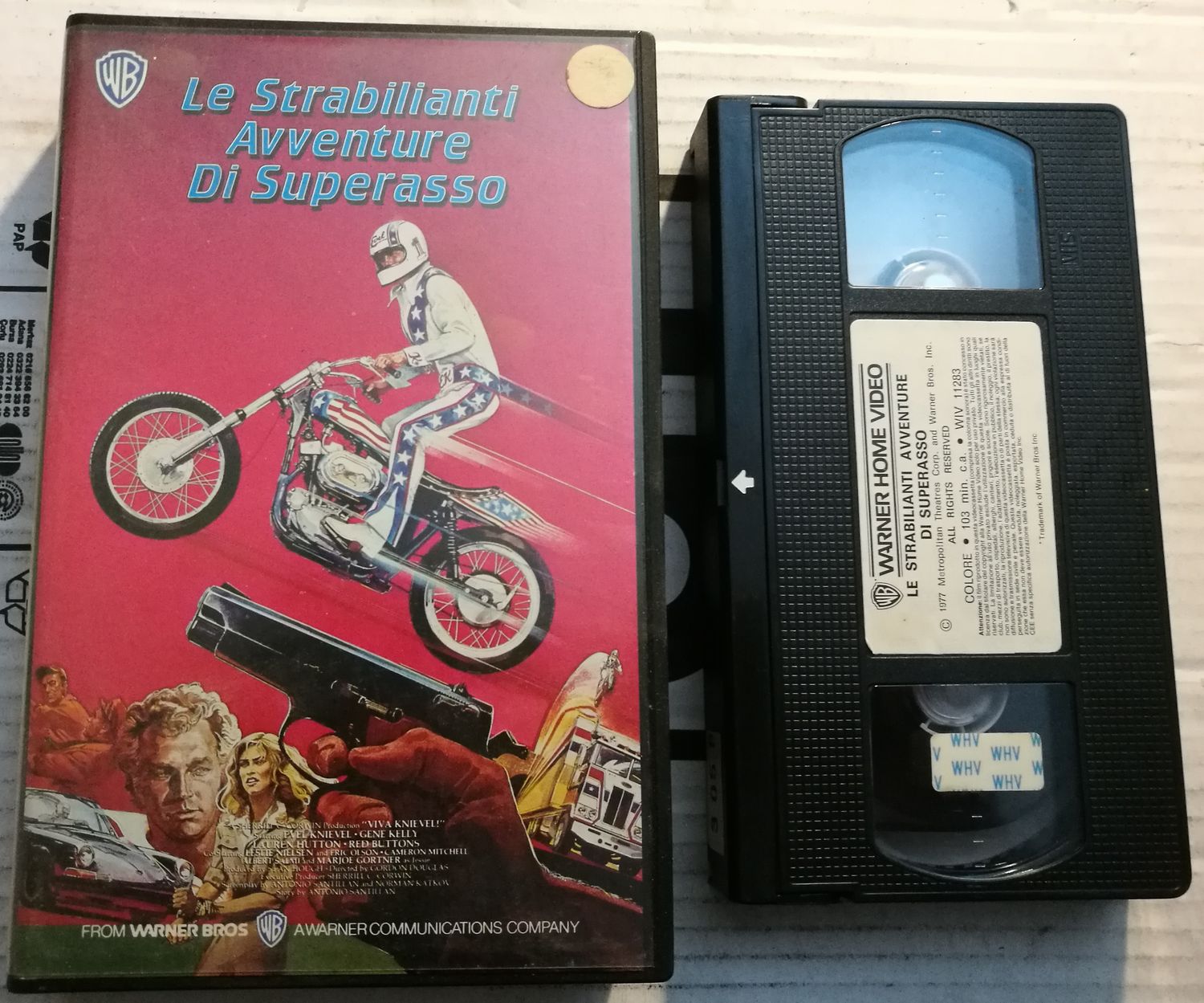 TeknoFilm – VHS – LE STRABILIANTI AVVENTURE DI SUPERASSO di Gordon Douglas (1977) - WARNER BROS (INEDITO IN DVD)