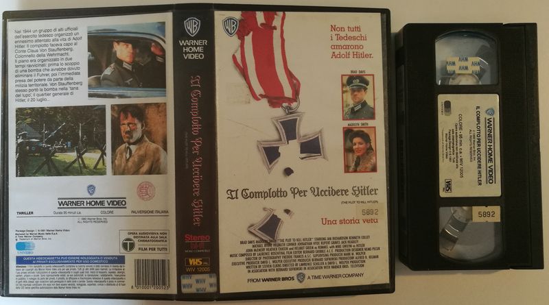 TeknoFilm – VHS – IL COMPLOTTO PER UCCIDERE HITLER di Lawrence Schiller (1990) - WARNER BROS (INEDITO IN DVD)