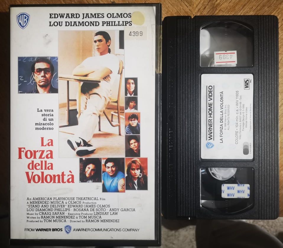 TeknoFilm – VHS – LA FORZA DELLA VOLONTA' di Ramón Menéndez (1988) - WARNER BROS (INEDITO IN DVD) TeknoFilm – VHS – LA FORZA DELLA VOLONTA' di Ramón Menéndez (1988) - WARNER BROS (INEDITO IN DVD)