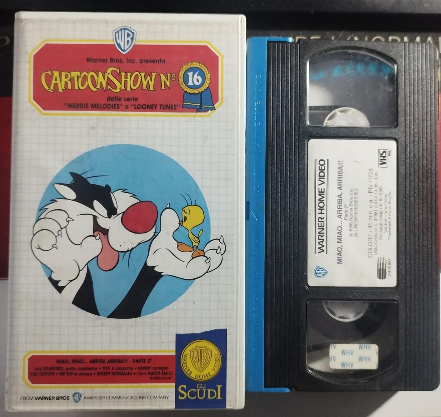 TeknoFilm – VHS – CARTOON SHOW 16 - MIAO MIAO ARRIBA ARRIBA PARTE 2 (1966) - WARNER BROS (INEDITO IN DVD) TeknoFilm – VHS – CARTOON SHOW 16 - MIAO MIAO ARRIBA ARRIBA PARTE 2 (1966) - WARNER BROS (INEDITO IN DVD)