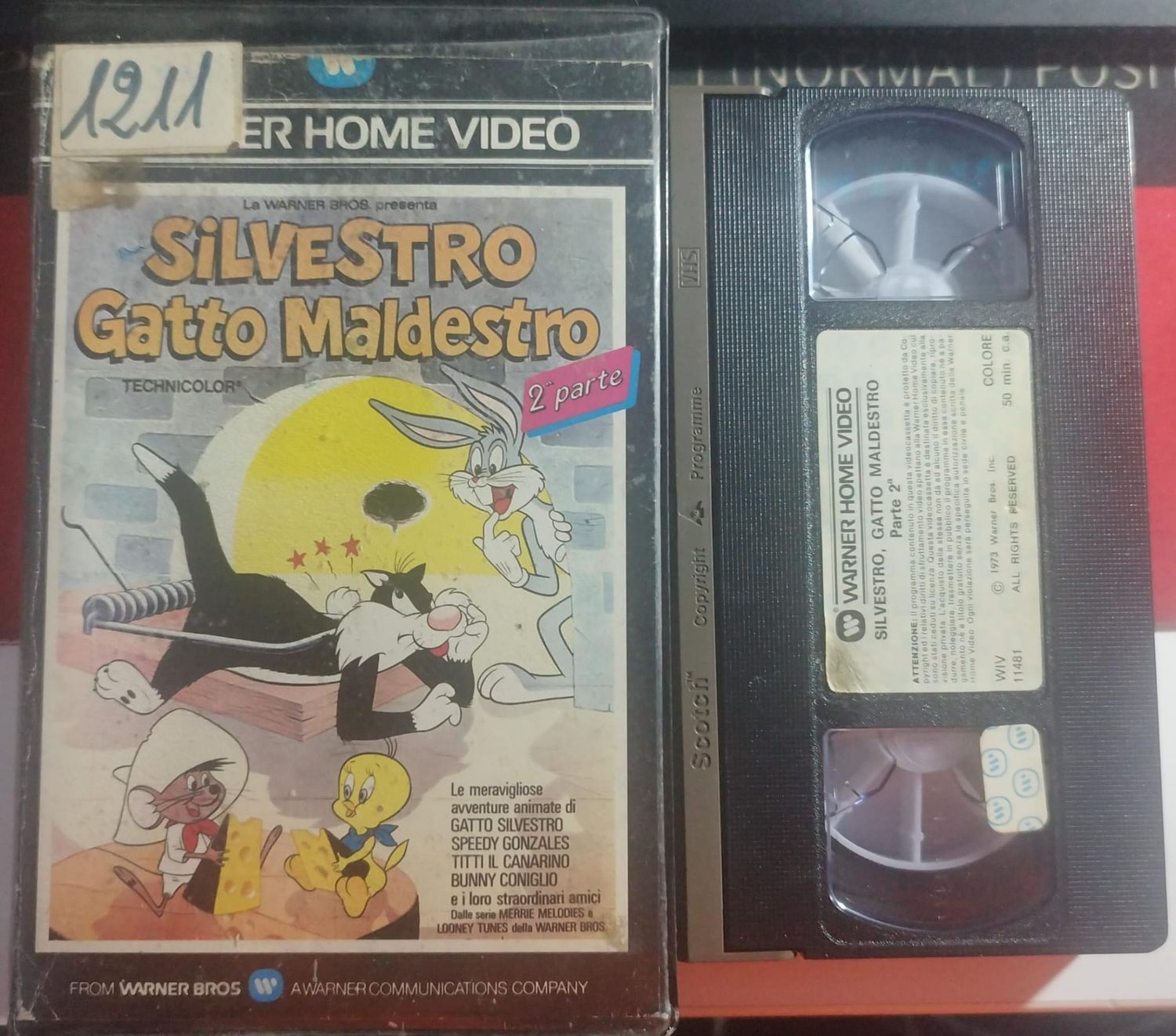 TeknoFilm – VHS (Lingua Inglese) – SILVESTRO GATTO MALDESTRO Parte 2 (1973) - WARNER BROS (INEDITO IN DVD) TeknoFilm – VHS (Lingua Inglese) – SILVESTRO GATTO MALDESTRO Parte 2 (1973) - WARNER BROS (INEDITO IN DVD)