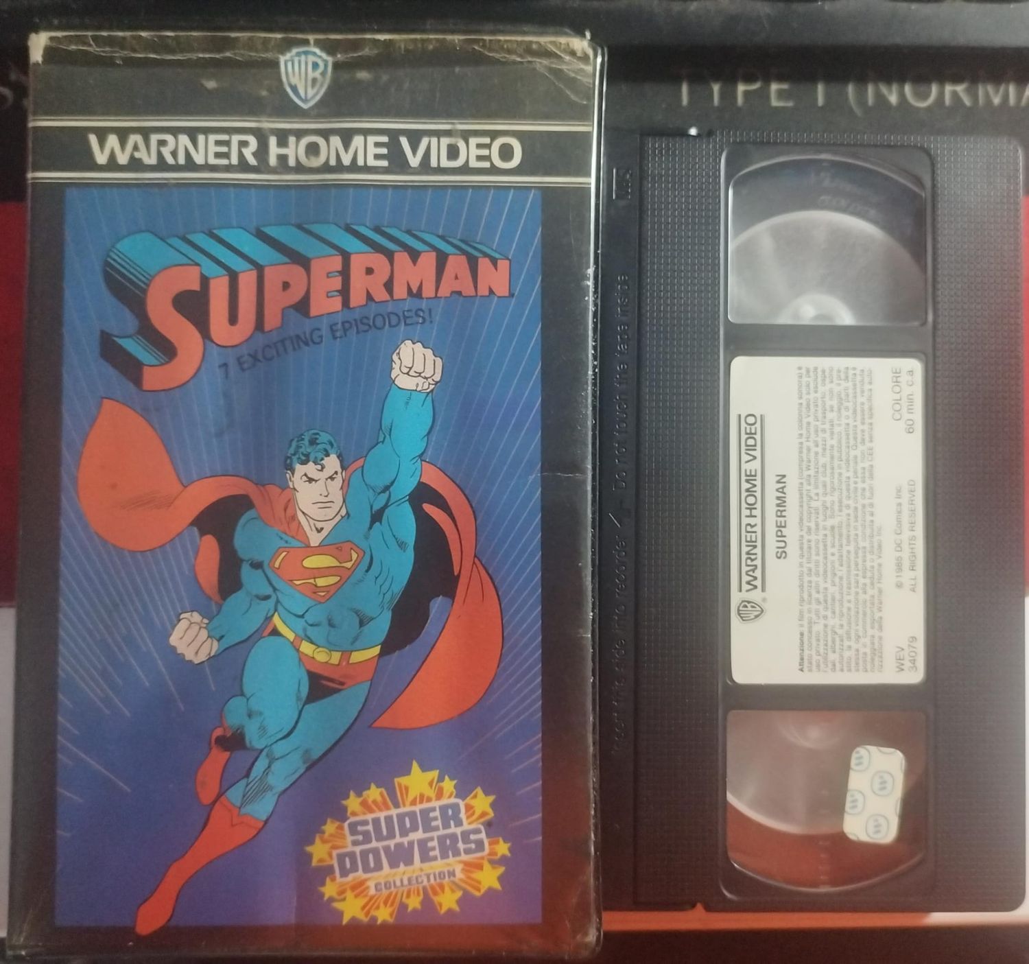 TeknoFilm – VHS (Lingua Inglese) – SUPERMAN (7 Episodi) di A.A.V.V. (1985) - WARNER BROS (INEDITO IN DVD)