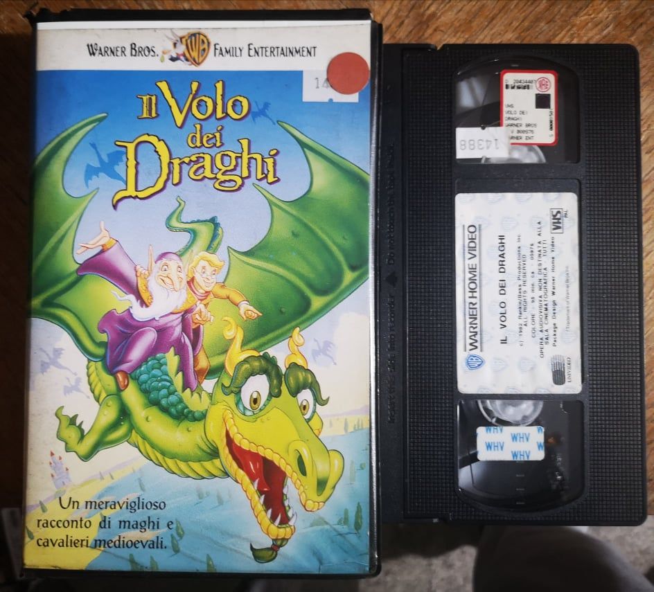 TeknoFilm – VHS – IL VOLO DEI DRAGHI di Arthur Rankin Jr. e Jules Bass (1997) - WARNER BROS (INEDITO IN DVD)