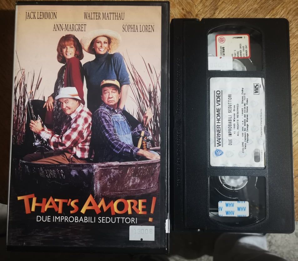 TeknoFilm – VHS – THAT'S AMORE - DUE IMPROBABILI SEDUTTORI di Howard Deutch (1995) - WARNER BROS TeknoFilm – VHS – THAT'S AMORE - DUE IMPROBABILI SEDUTTORI di Howard Deutch (1995) - WARNER BROS