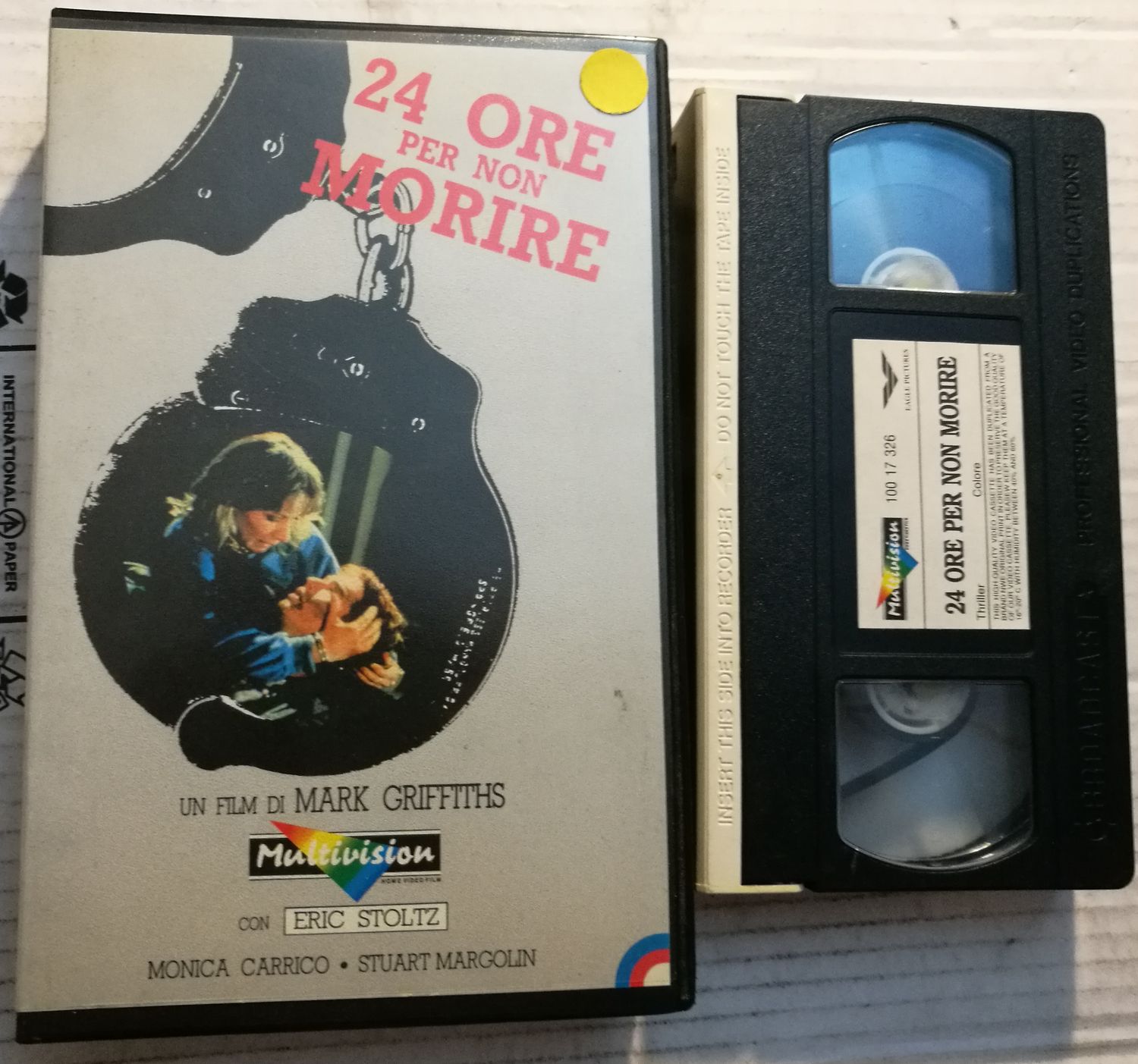 TeknoFilm – VHS – 24 ORE PER NON MORIRE di Mark Griffiths (1988) - MULTIVISION (INEDITO IN DVD)