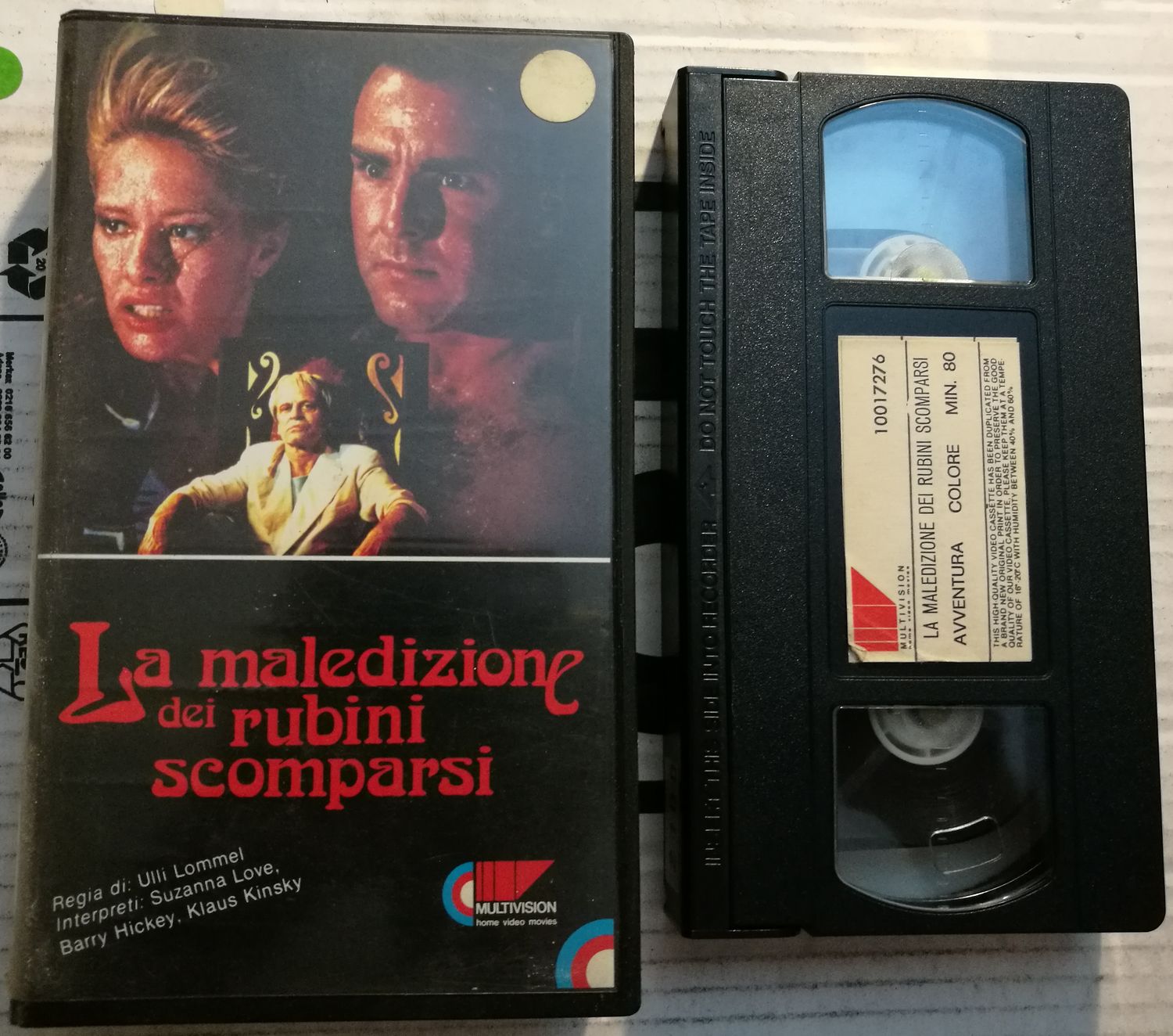TeknoFilm – VHS – LA MALEDIZIONE DEI RUBINI SCOMPARSI di Ulli Lommel (1986) - MULTIVISION (INEDITO IN DVD) TeknoFilm – VHS – LA MALEDIZIONE DEI RUBINI SCOMPARSI di Ulli Lommel (1986) - MULTIVISION (INEDITO IN DVD)