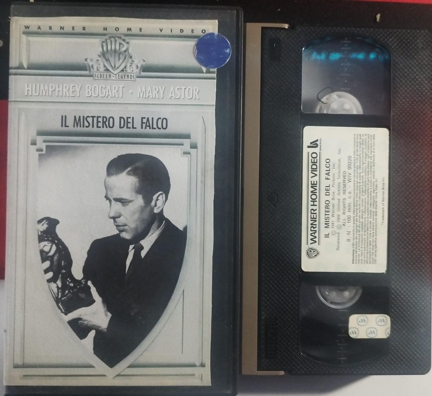 TeknoFilm – VHS – IL MISTERO DEL FALCO di John Huston (1941) - WARNER BROS TeknoFilm – VHS – IL MISTERO DEL FALCO di John Huston (1941) - WARNER BROS