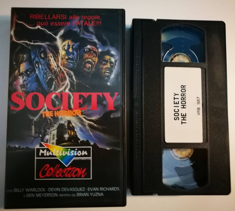 TeknoFilm – VHS – SOCIETY - THE HORROR di Brian Yuzna (1989) - MULTIVISION