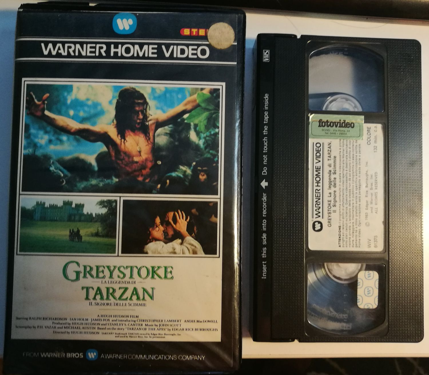 TeknoFilm – VHS – GREYSTOKE - LA LEGGENDA DI TARZAN IL SIGNORE DELLE SCIMMIE di Hugh Hudson (1983) - WARNER BROS
