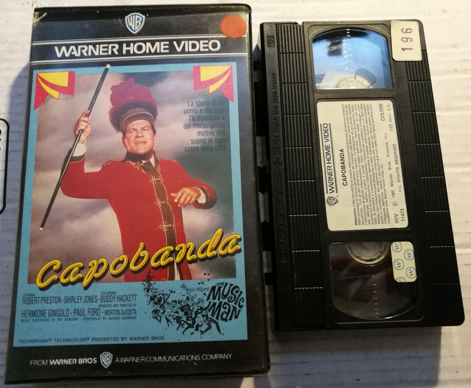 TeknoFilm – VHS – CAPOBANDA di Morton DaCosta (1962) - WARNER BROS TeknoFilm – VHS – CAPOBANDA di Morton DaCosta (1962) - WARNER BROS