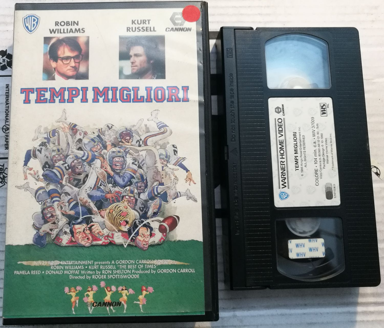 TeknoFilm – VHS – TEMPI MIGLIORI di Roger Spottiswoode (1986) - WARNER BROS TeknoFilm – VHS – TEMPI MIGLIORI di Roger Spottiswoode (1986) - WARNER BROS