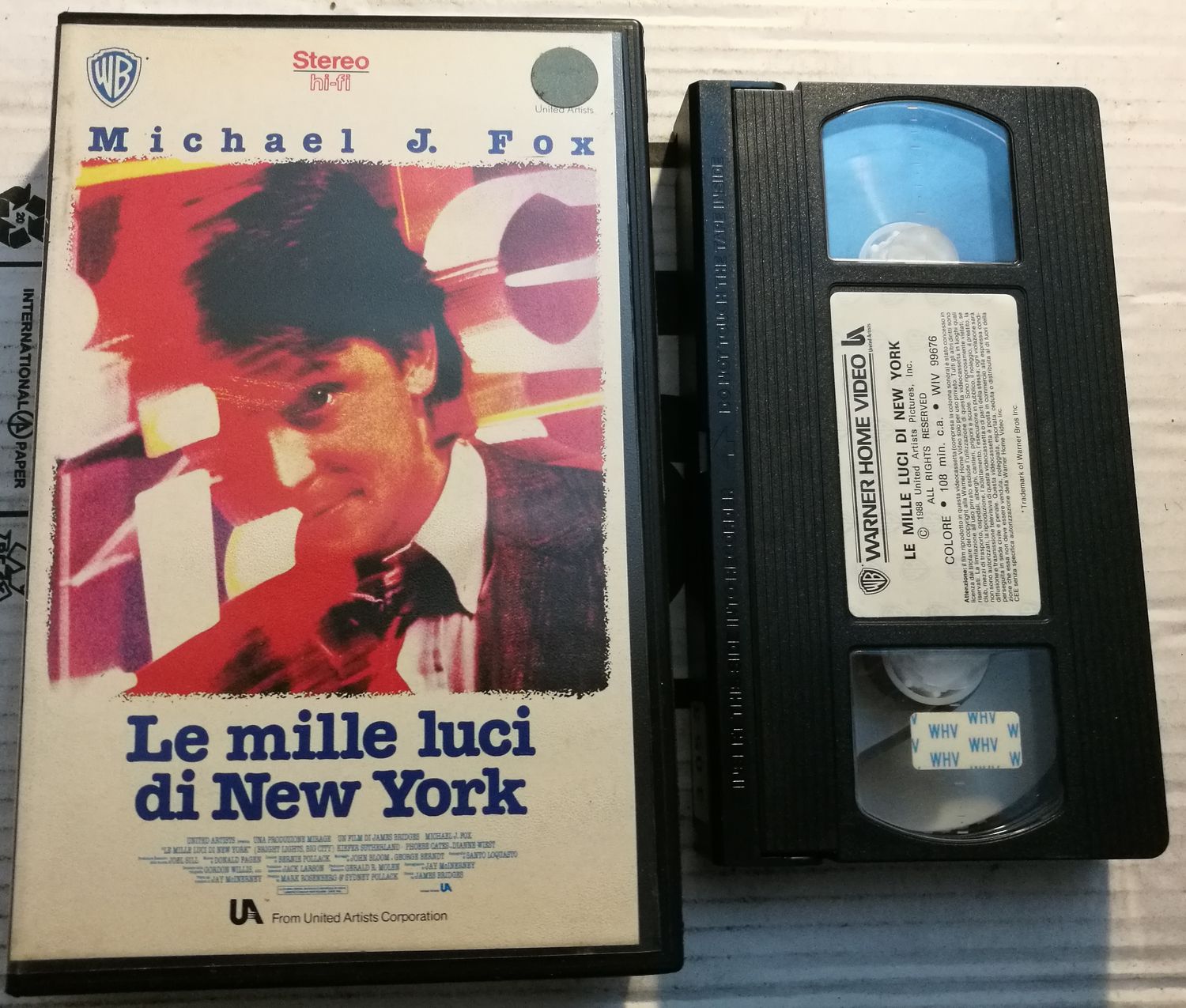 TeknoFilm – VHS – LE MILLE LUCI DI NEW YORK di James Bridges (1988) - WARNER BROS TeknoFilm – VHS – LE MILLE LUCI DI NEW YORK di James Bridges (1988) - WARNER BROS