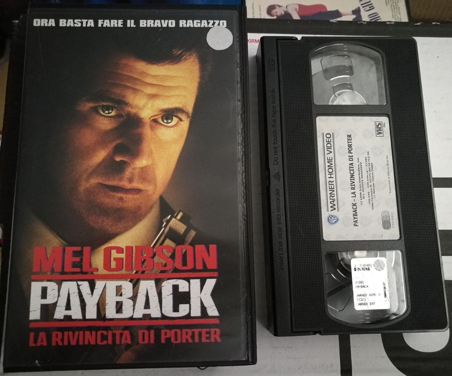 TeknoFilm – VHS – PAYBACK - LA RIVINCITA DI PORTER di Brian Helgeland (1999) - WARNER BROS TeknoFilm – VHS – PAYBACK - LA RIVINCITA DI PORTER di Brian Helgeland (1999) - WARNER BROS