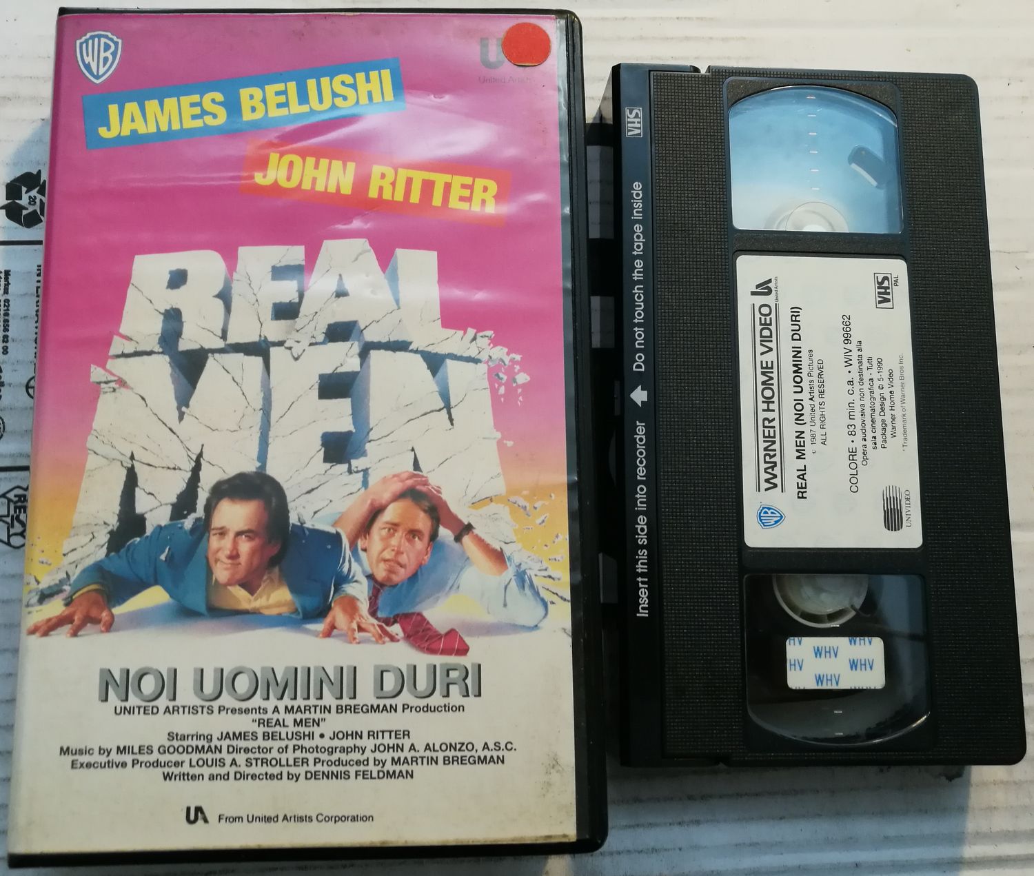 TeknoFilm – VHS – REAL MEN - NOI UOMINI DURI di Dennis Feldman (1987) - WARNER BROS TeknoFilm – VHS – REAL MEN - NOI UOMINI DURI di Dennis Feldman (1987) - WARNER BROS