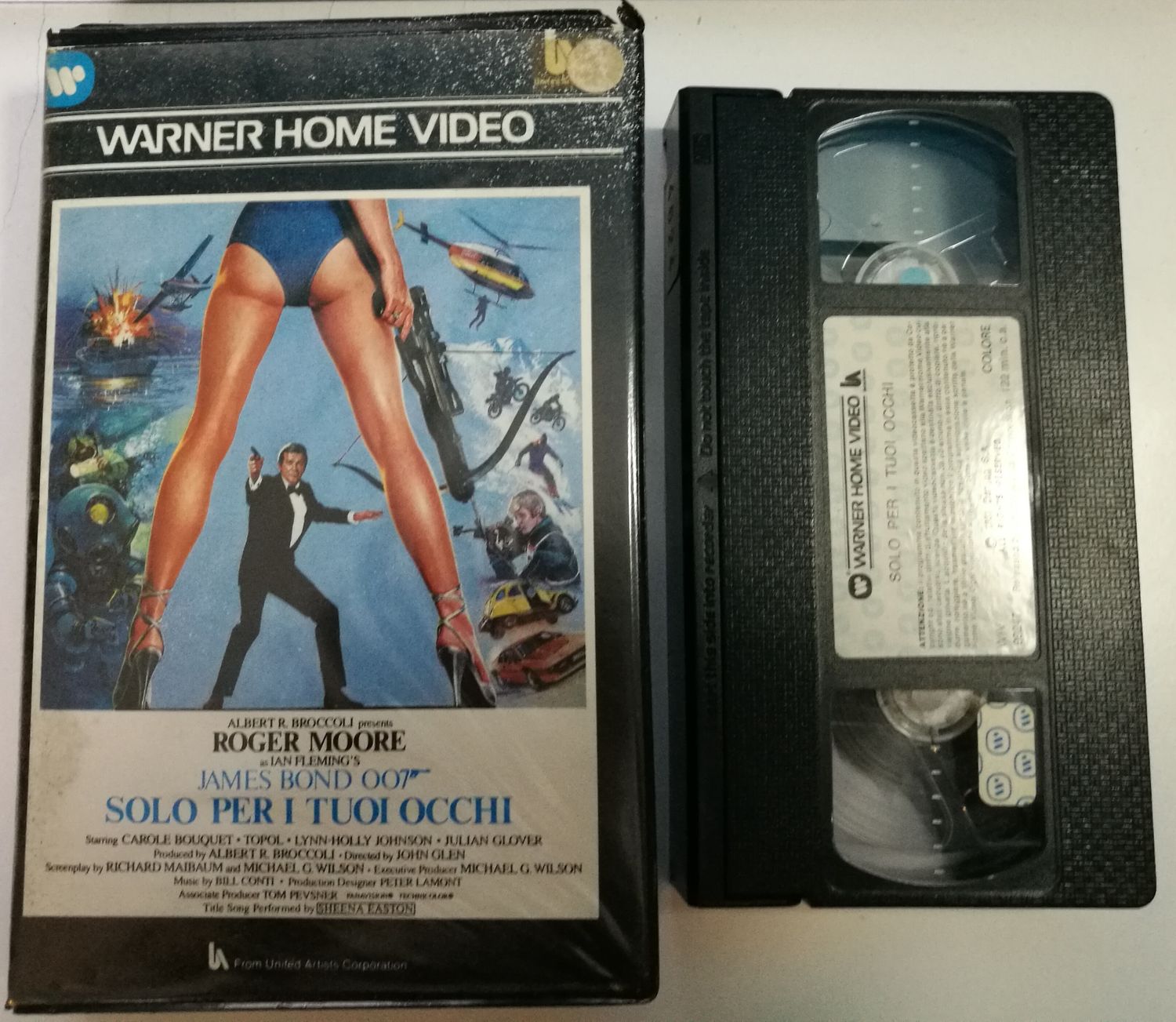TeknoFilm – VHS – Agente 007 - SOLO PER I TUOI OCCHI di John Glen (1981) - WARNER BROS TeknoFilm – VHS – Agente 007 - SOLO PER I TUOI OCCHI di John Glen (1981) - WARNER BROS