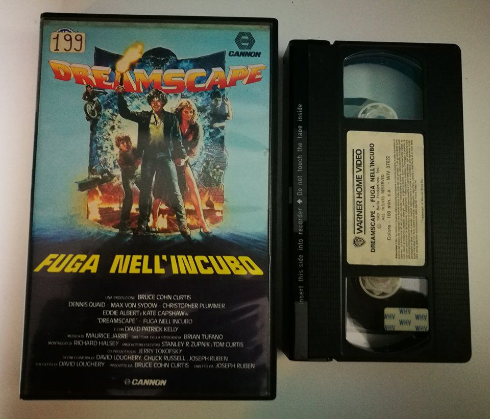 TeknoFilm – VHS – DREAMSCAPE - FUGA NELL'INCUBO di Joseph Ruben (1983) - WARNER BROS TeknoFilm – VHS – DREAMSCAPE - FUGA NELL'INCUBO di Joseph Ruben (1983) - WARNER BROS