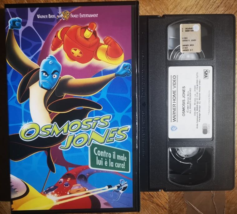 TeknoFilm – VHS – OSMOSIS JONES di Bobby Farrelly e Peter Farrelly (2001) - WARNER BROS TeknoFilm – VHS – OSMOSIS JONES di Bobby Farrelly e Peter Farrelly (2001) - WARNER BROS