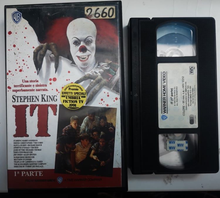 TeknoFilm – VHS – IT Parte 1 di Tommy Lee Wallace (1990) - WARNER BROS TeknoFilm – VHS – IT Parte 1 di Tommy Lee Wallace (1990) - WARNER BROS