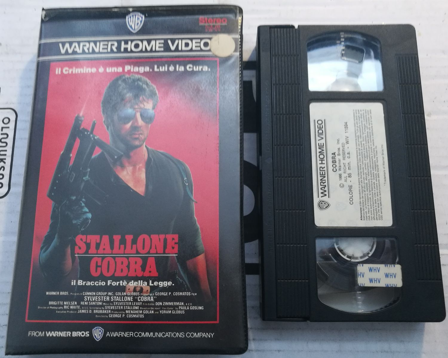 TeknoFilm – VHS – COBRA di George P. Cosmatos (1986) - WARNER BROS TeknoFilm – VHS – COBRA di George P. Cosmatos (1986) - WARNER BROS