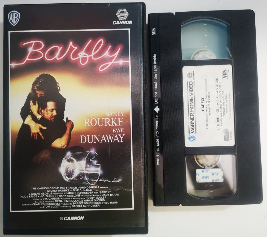 TeknoFilm – VHS – BARFLY - MOSCONE DA BAR di Barbet Schroeder (1987) - WARNER BROS TeknoFilm – VHS – BARFLY - MOSCONE DA BAR di Barbet Schroeder (1987) - WARNER BROS