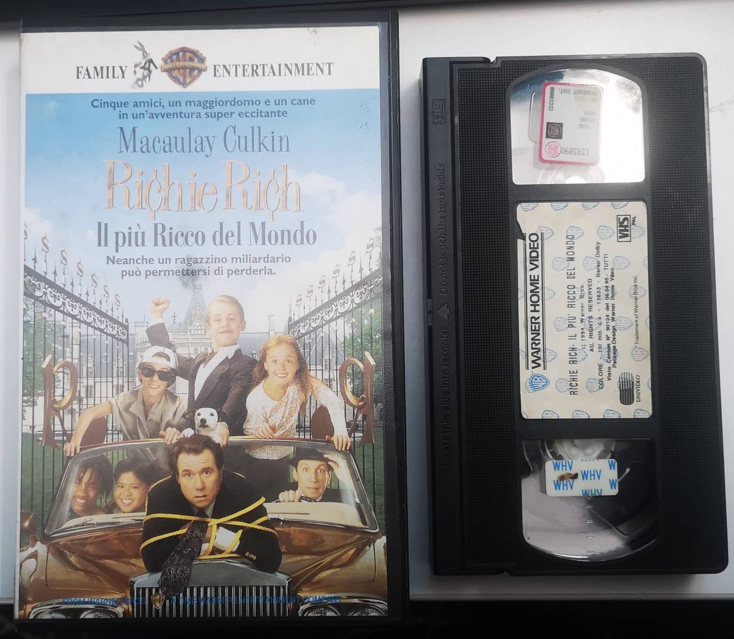 TeknoFilm – VHS – RICHIE RICH - IL PIU' RICCO DEL MONDO di Donald Petrie (1994) - WARNER BROS TeknoFilm – VHS – RICHIE RICH - IL PIU' RICCO DEL MONDO di Donald Petrie (1994) - WARNER BROS