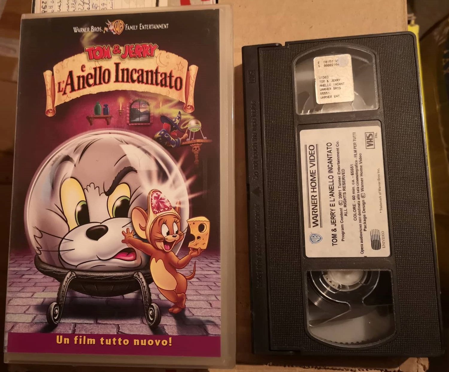 TeknoFilm – VHS – TOM & JERRY E L'ANELLO INCANTATO di James T. Walker (2001) - WARNER BROS