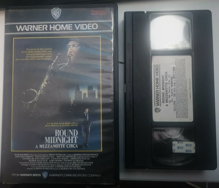 TeknoFilm – VHS – ROUND MIDNIGHT - A MEZZANOTTE CIRCA di Bertrand Tavernier (1986) - WARNER BROS TeknoFilm – VHS – ROUND MIDNIGHT - A MEZZANOTTE CIRCA di Bertrand Tavernier (1986) - WARNER BROS