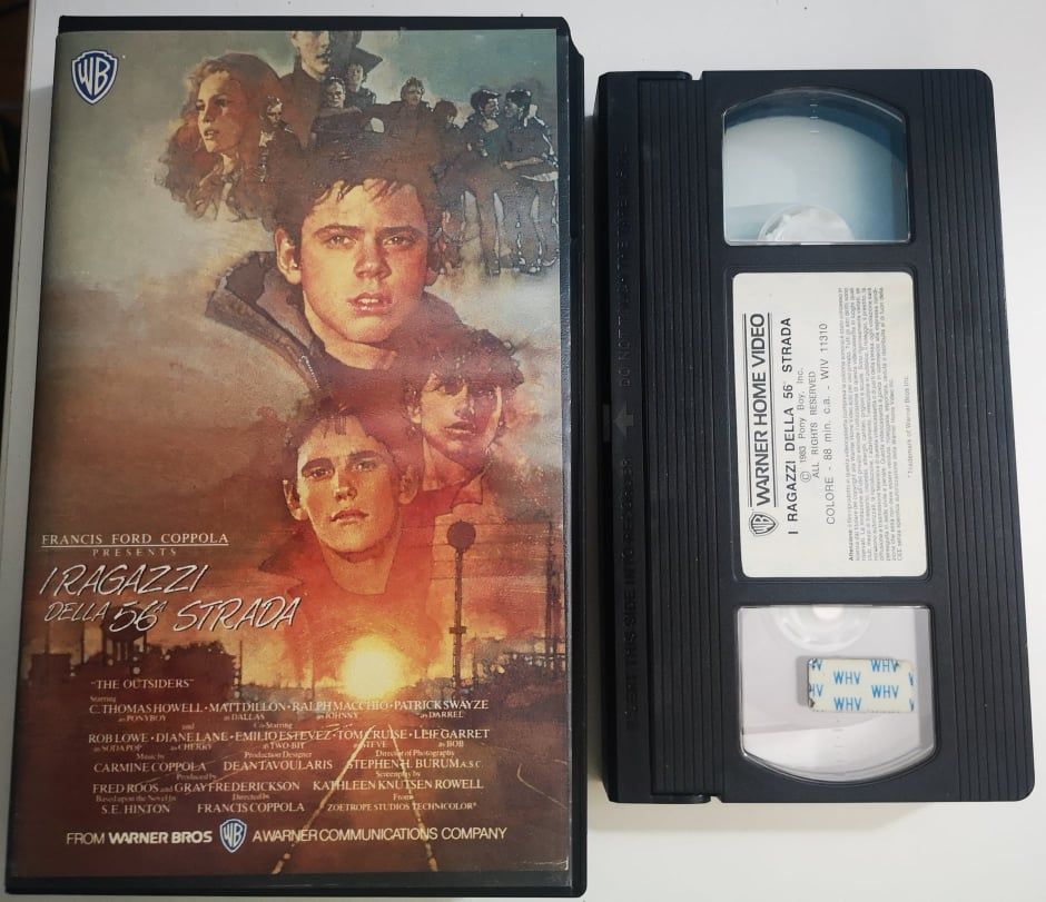 TeknoFilm – VHS – I RAGAZZI DELLA 56° STRADA di Francis Ford Coppola (1983) - WARNER BROS