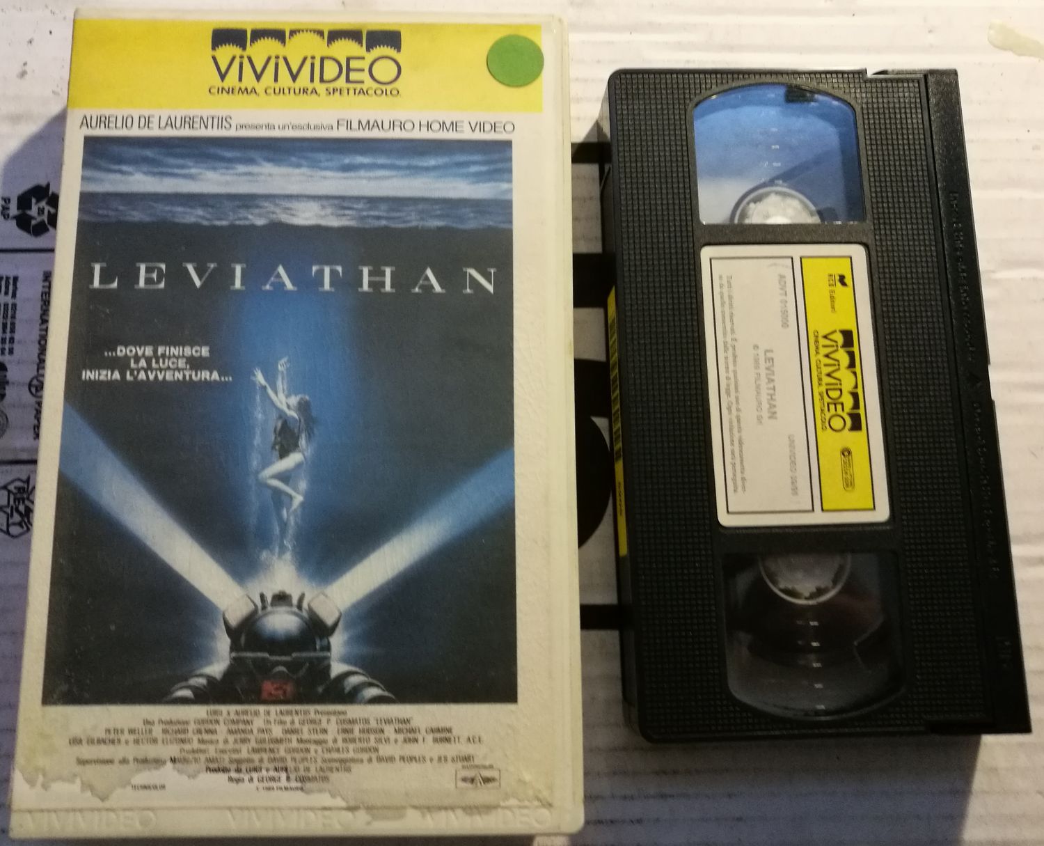 TeknoFilm – VHS – LEVIATHAN di George P. Cosmatos (1989) - VIVIVIDEO TeknoFilm – VHS – LEVIATHAN di George P. Cosmatos (1989) - VIVIVIDEO
