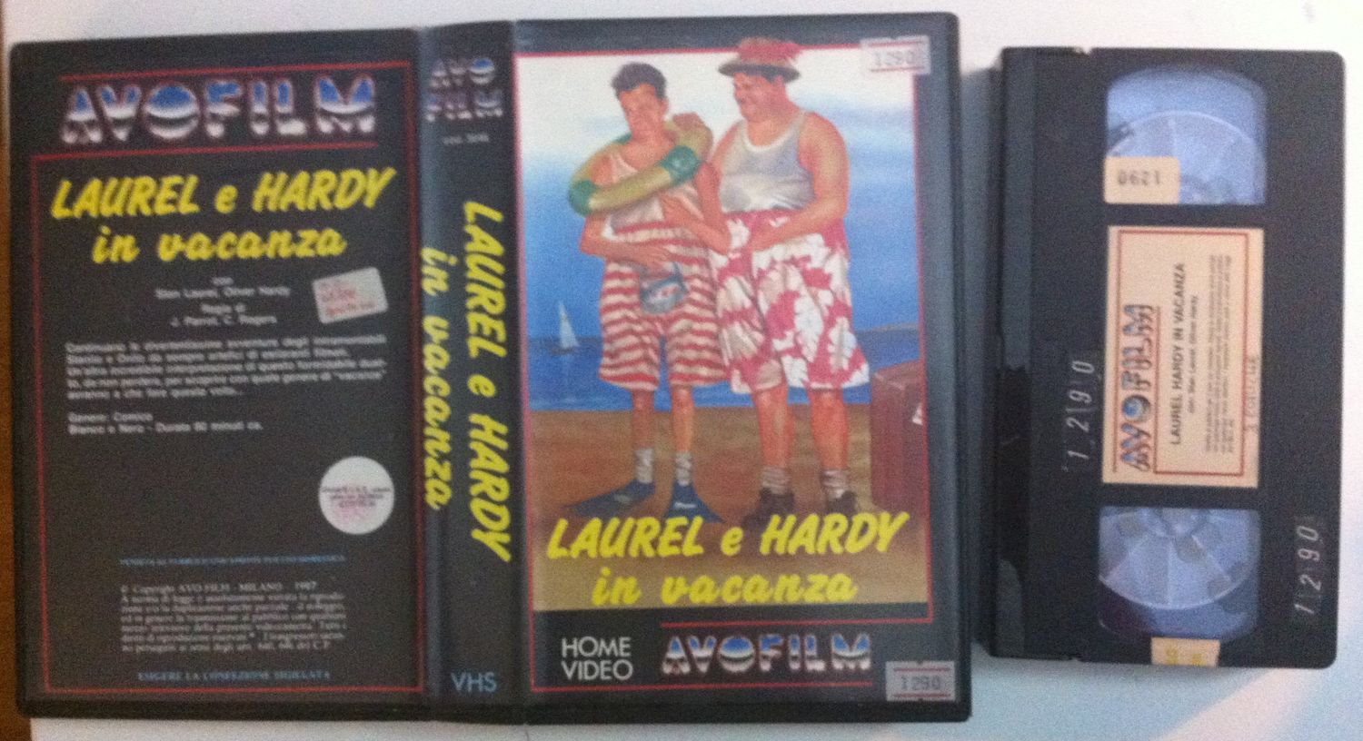 TeknoFilm - VHS – LAUREL E HARDY IN VACANZA di Charley Rogers e James Parrot (1967) - AVOFILM (INEDITO IN DVD) TeknoFilm - VHS – LAUREL E HARDY IN VACANZA di Charley Rogers e James Parrot (1967) - AVOFILM (INEDITO IN DVD)