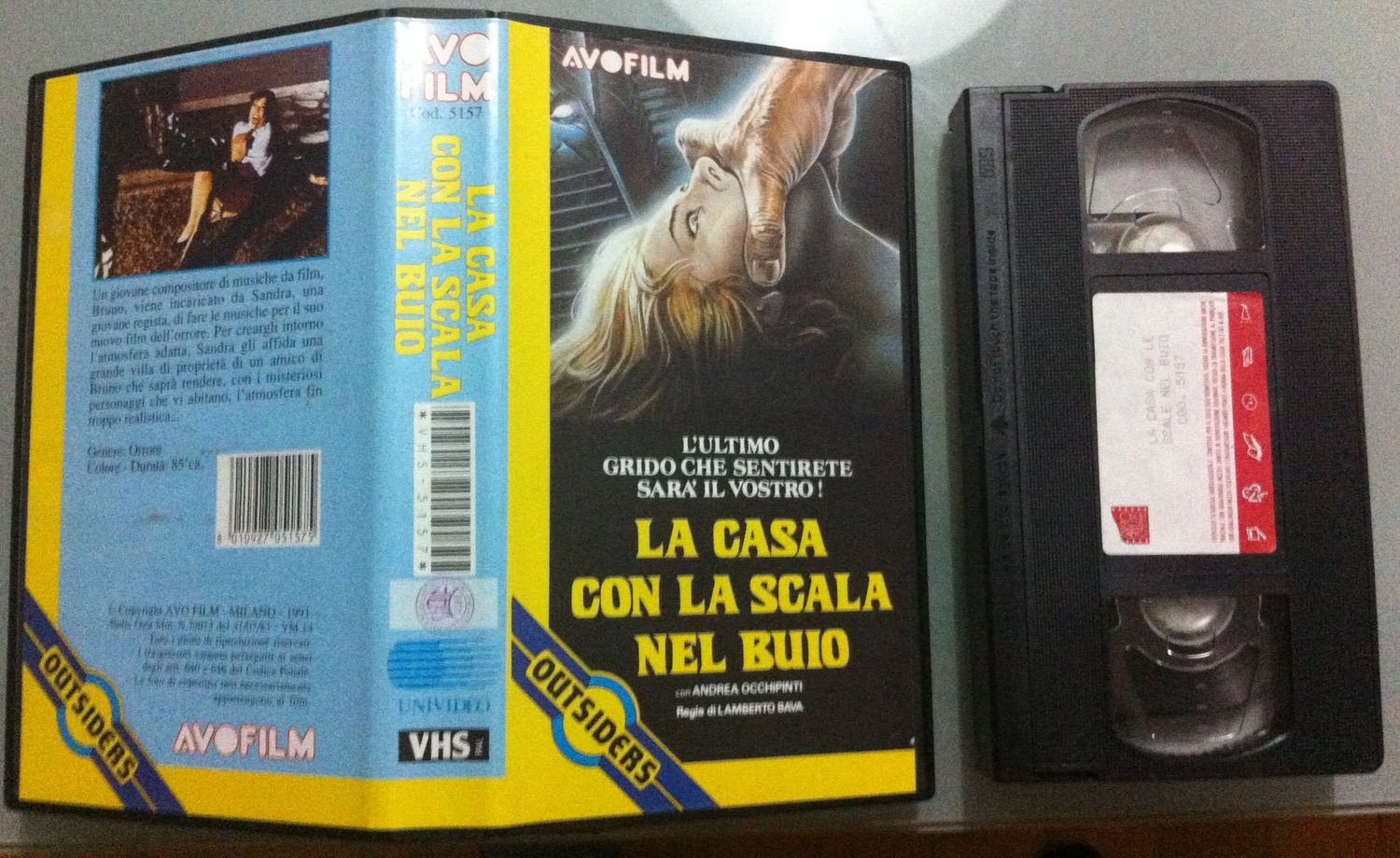 TeknoFilm - VHS – LA CASA CON LA SCALA NEL BUIO di Lamberto Bava (1983) - AVOFILM TeknoFilm - VHS – LA CASA CON LA SCALA NEL BUIO di Lamberto Bava (1983) - AVOFILM