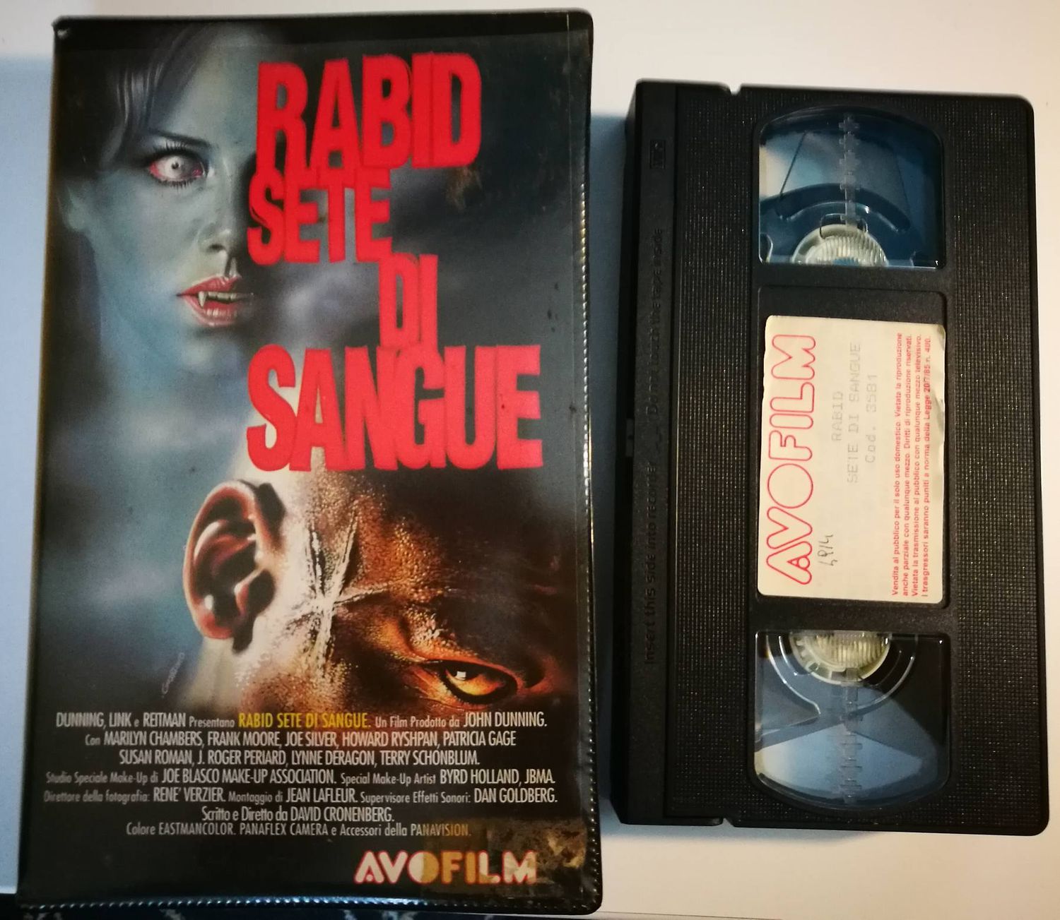 TeknoFilm - VHS – RABID - SETE DI SANGUE di David Cronenberg (1976) - AVOFILM TeknoFilm - VHS – RABID - SETE DI SANGUE di David Cronenberg (1976) - AVOFILM