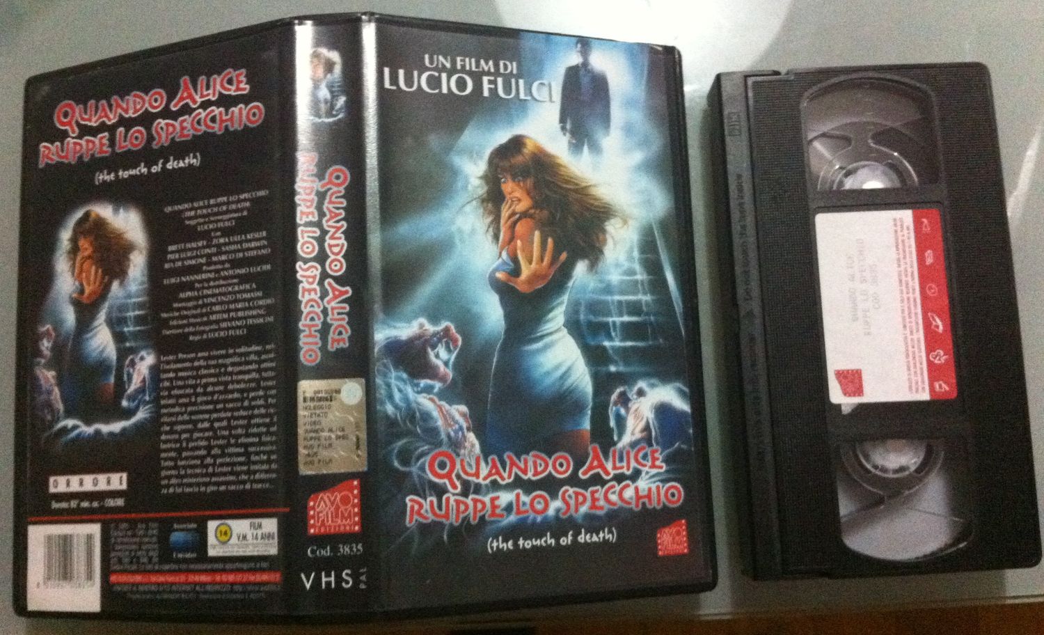 TeknoFilm - VHS – QUANDO ALICE RUPPE LO SPECCHIO di Lucio Fulci (1988) - AVOFILM TeknoFilm - VHS – QUANDO ALICE RUPPE LO SPECCHIO di Lucio Fulci (1988) - AVOFILM