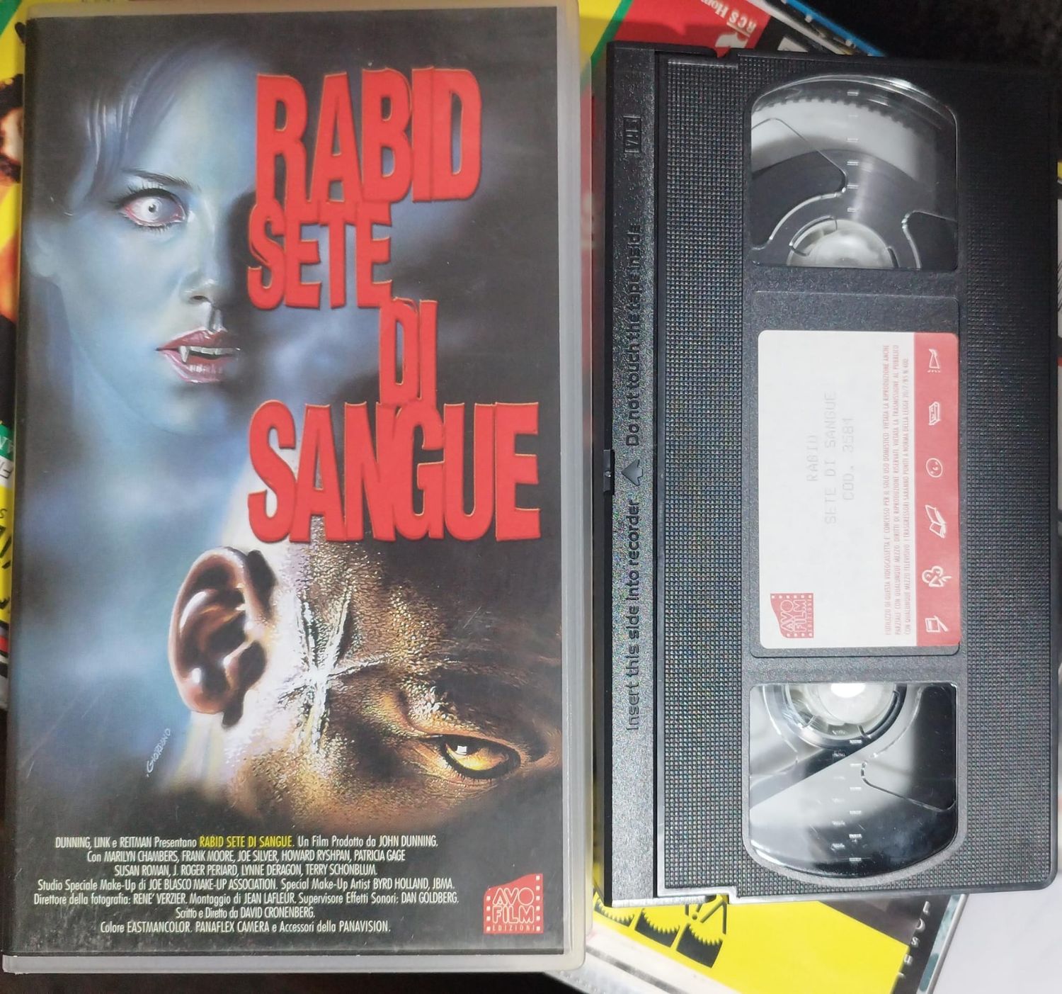 TeknoFilm - VHS – RABID - SETE DI SANGUE di David Cronenberg (1976) - AVOFILM TeknoFilm - VHS – RABID - SETE DI SANGUE di David Cronenberg (1976) - AVOFILM
