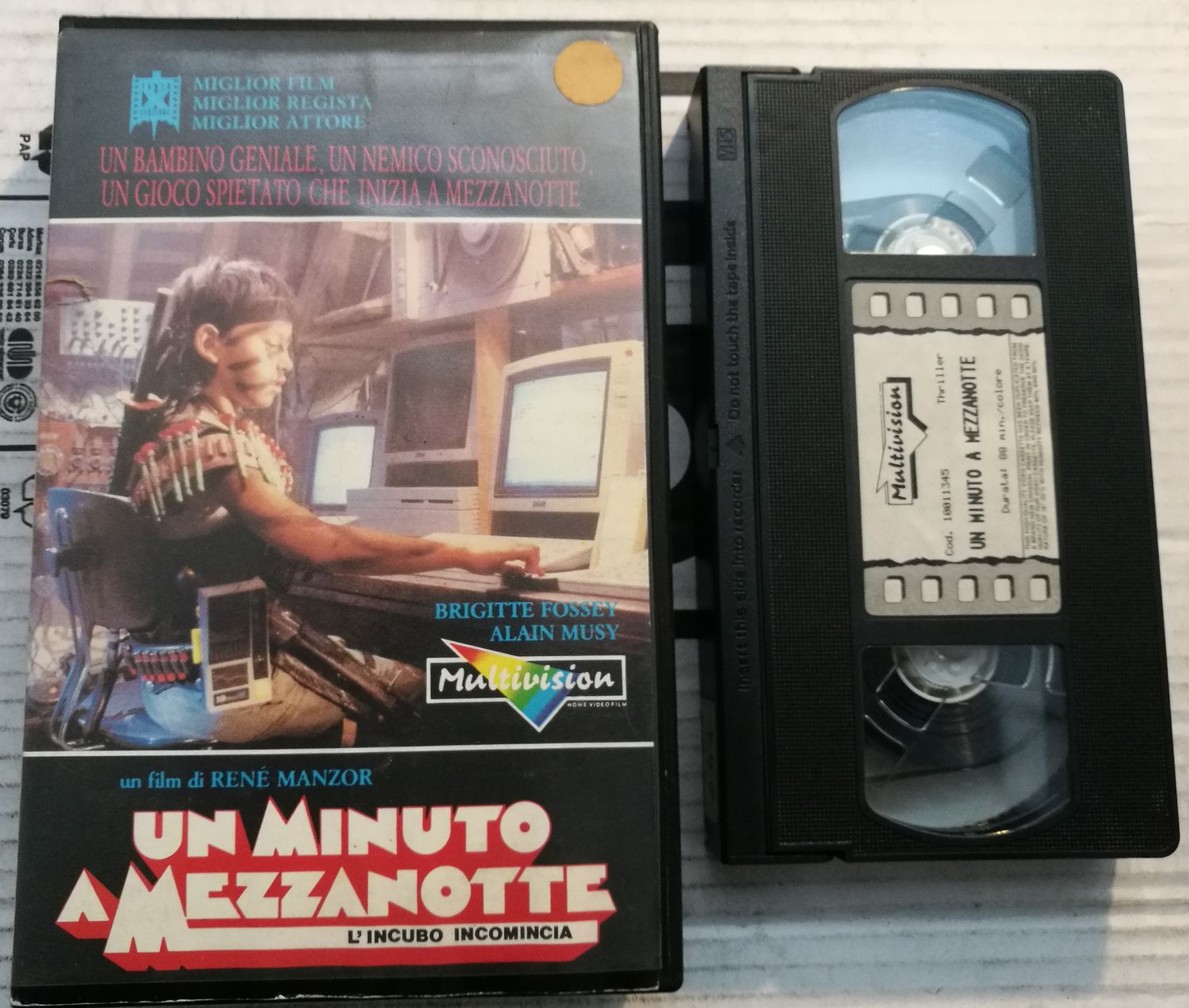TeknoFilm – VHS – UN MINUTO A MEZZANOTTE di Rene' Manzor (1989) - MULTIVISION TeknoFilm – VHS – UN MINUTO A MEZZANOTTE di Rene' Manzor (1989) - MULTIVISION