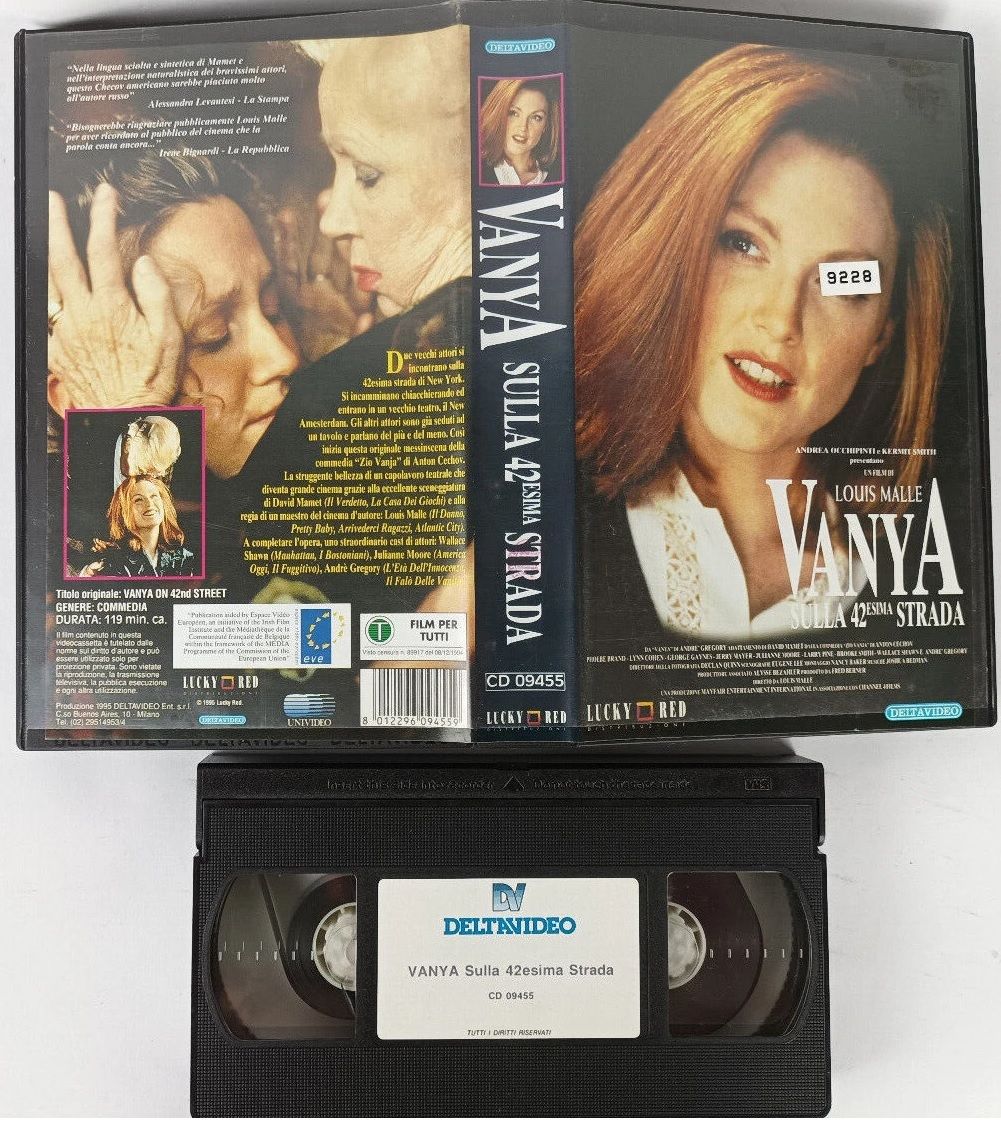 TeknoFilm - VHS – VANYA SULLA QUARANTADUESIMA STRADA Vanya sulla 42esima strada di Louis Malle (1994) - DELTAVIDEO TeknoFilm - VHS – VANYA SULLA QUARANTADUESIMA STRADA Vanya sulla 42esima strada di Louis Malle (1994) - DELTAVIDEO