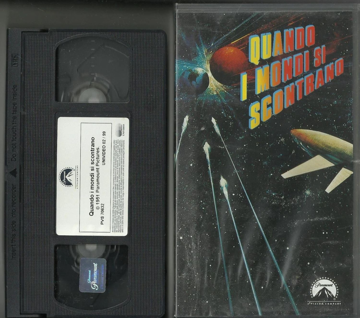 TeknoFilm - VHS – QUANDO I MONDI SI SCONTRANO di Rudolph Maté (1951) - CIC TeknoFilm - VHS – QUANDO I MONDI SI SCONTRANO di Rudolph Maté (1951) - CIC