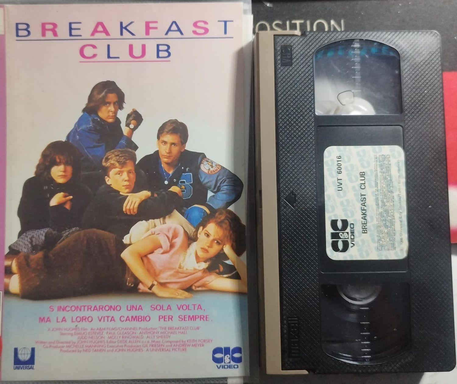 TeknoFilm - VHS – BREAKFAST CLUB di John Hughes (1985) - CIC TeknoFilm - VHS – BREAKFAST CLUB di John Hughes (1985) - CIC
