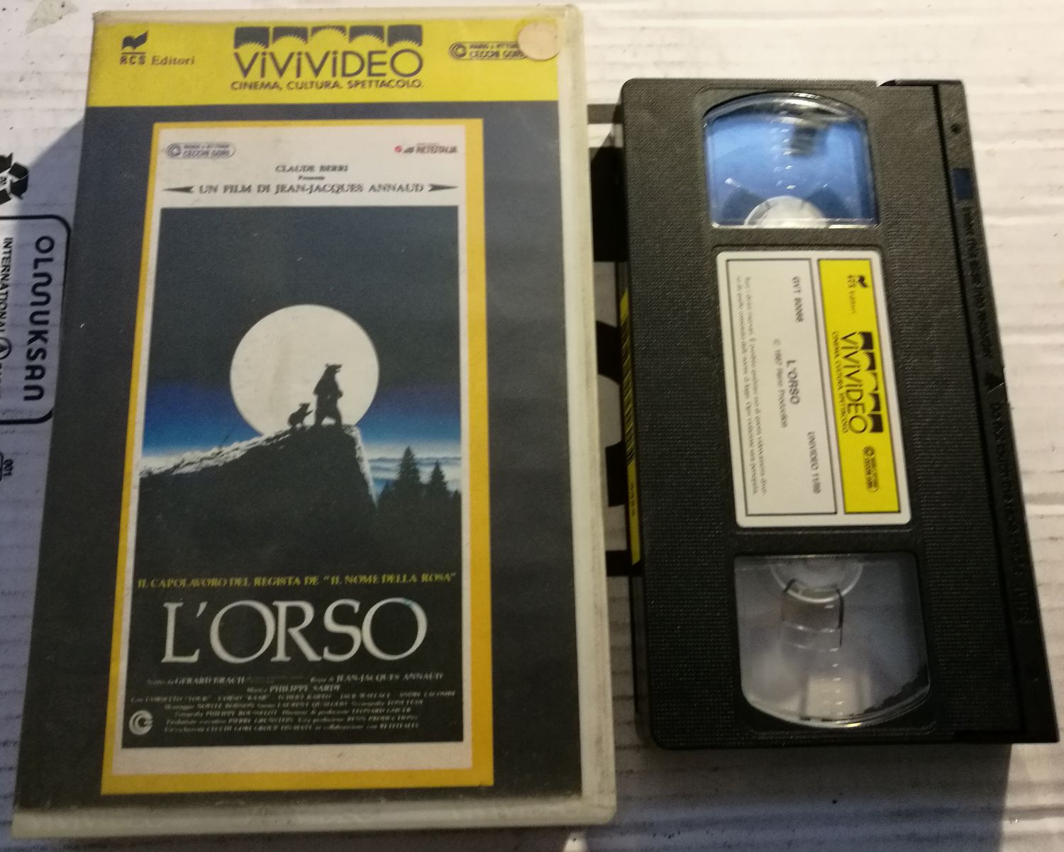 TeknoFilm - VHS – L'ORSO di Jean-Jacques Annaud (1988) - VIVIVIDEO TeknoFilm - VHS – L'ORSO di Jean-Jacques Annaud (1988) - VIVIVIDEO