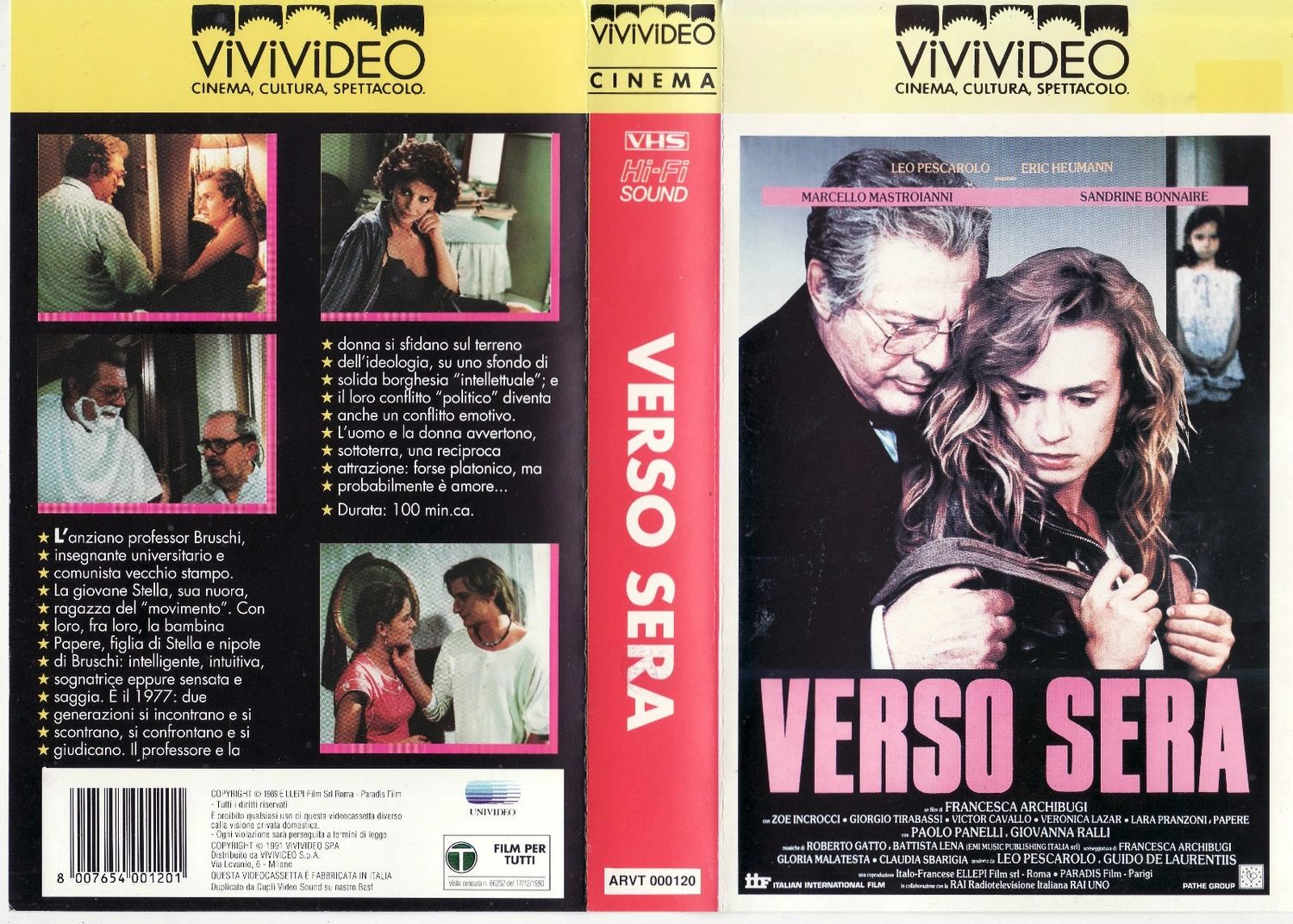 TeknoFilm - VHS – VERSO SERA di Francesca Archibugi (1990) - VIVIVIDEO TeknoFilm - VHS – VERSO SERA di Francesca Archibugi (1990) - VIVIVIDEO