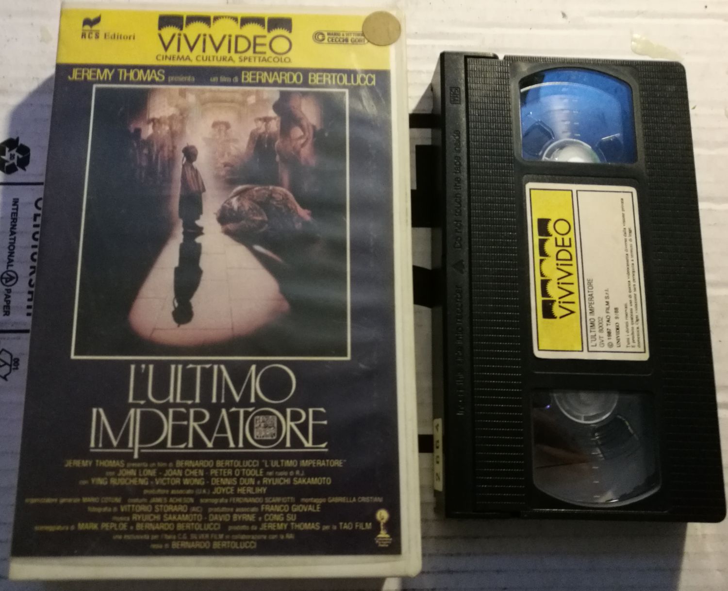 TeknoFilm - VHS – L'ULTIMO IMPERATORE di Bernardo Bertolucci (1987) - VIVIVIDEO TeknoFilm - VHS – L'ULTIMO IMPERATORE di Bernardo Bertolucci (1987) - VIVIVIDEO