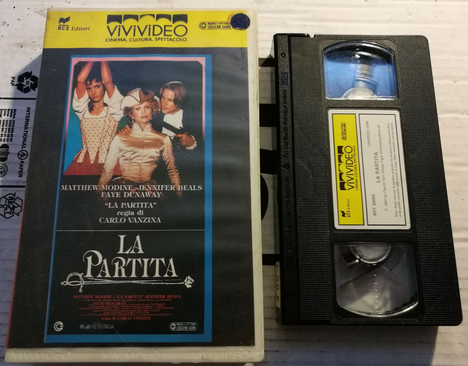 TeknoFilm - VHS – LA PARTITA di Carlo Vanzina (1988) - VIVIVIDEO