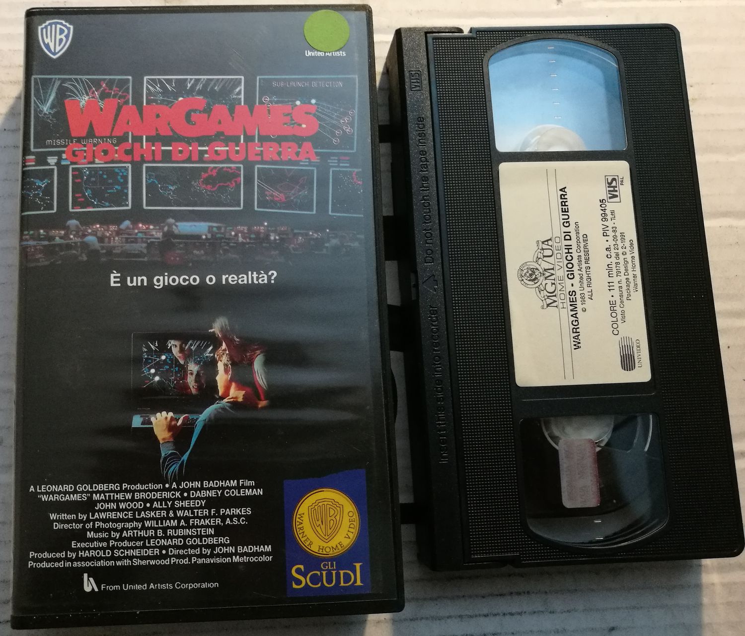 TeknoFilm - VHS - WARGAMES - GIOCHI DI GUERRA di John Badham (1983) - WARNER BROS TeknoFilm - VHS - WARGAMES - GIOCHI DI GUERRA di John Badham (1983) - WARNER BROS