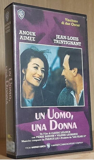 TeknoFilm - VHS - UN UOMO UNA DONNA di Claude Lelouch (1966) - WARNER BROS TeknoFilm - VHS - UN UOMO UNA DONNA di Claude Lelouch (1966) - WARNER BROS